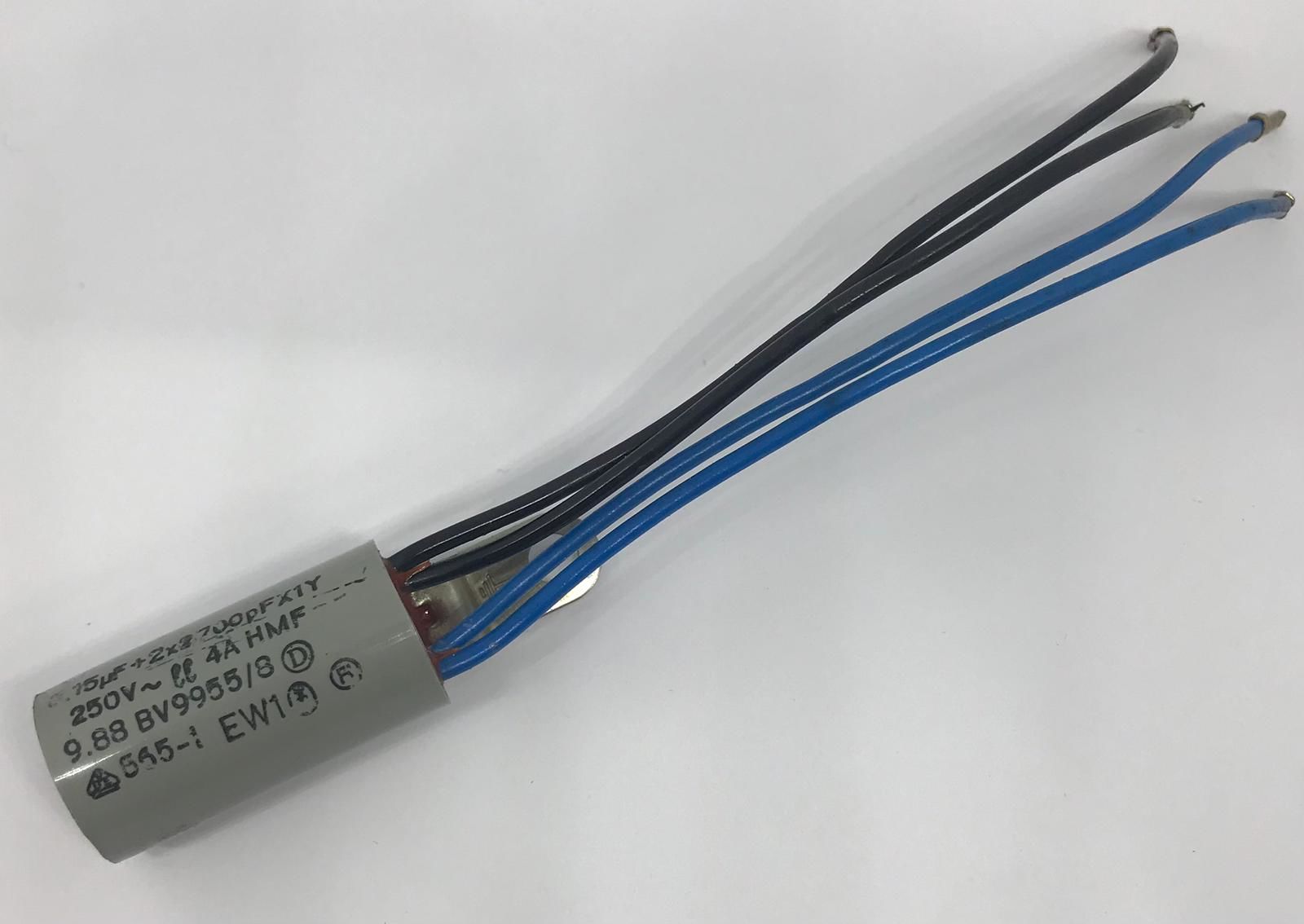 150NF 250V Motor Kondansatör / 150NF+2X2700PF X1Y 4 KABLO SİLİNDİR