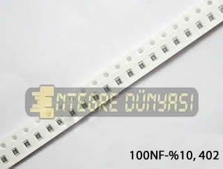 100NF 16V 402 SMD %10 X7R 10000 Adet