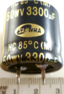 3300UF 50V 25X25 85C SNAP ELEKTROLİTİK KONDANSATÖR