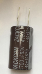 4700UF 63V 22X40 105C ELEKTROLİTİK KONDANSATÖR