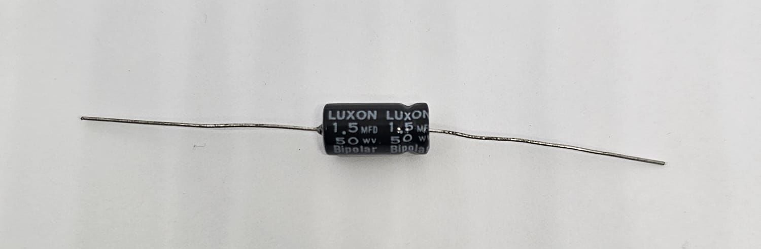 1.5UF 50V 6.5X11.5 AXİAL BİPOLAR KONDANSATÖR
