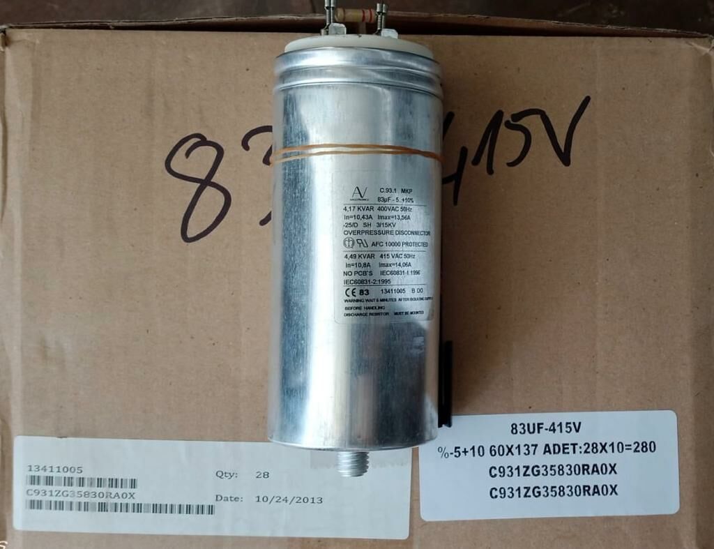 83UF 415V %-5+10 60X137 C931ZG35830RA0X