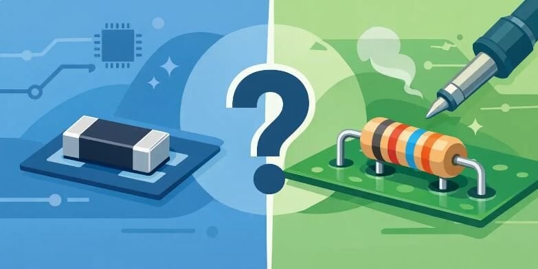 SMD direnç mi through hole mu?