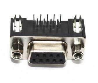 9 Pin Dişi D-Sub Konnektör - 90C / 90 Derece