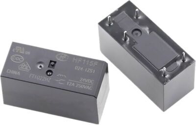 HF115F/024-1ZS1 24VDC 12A 5 Pin Tek Kontak Röle Orjinal