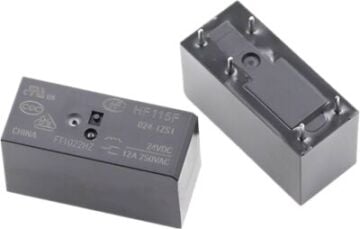 HF115F/024-1ZS1 24VDC 12A 5 Pin Tek Kontak Röle Orjinal