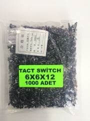 6x6x12 Tact Switch 1000 Adet