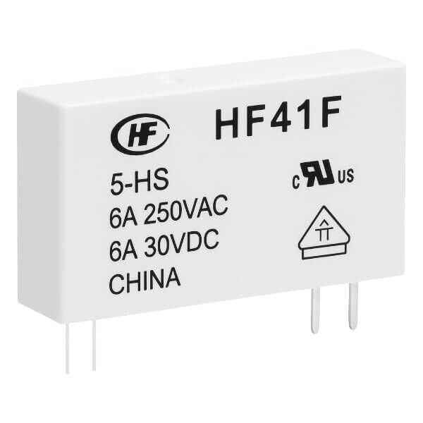HF41F DC 5V-ZS 6A 250V AC Slim Röle (5 Pin) ORJİNAL