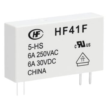HF41F DC 5V-ZS 6A 250V AC Slim Röle (5 Pin) ORJİNAL