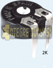 2K Trimpot  PT10 Küçük Yatık