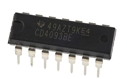 CD4093 DIP-14 Invertör ve Kapı Entegresi