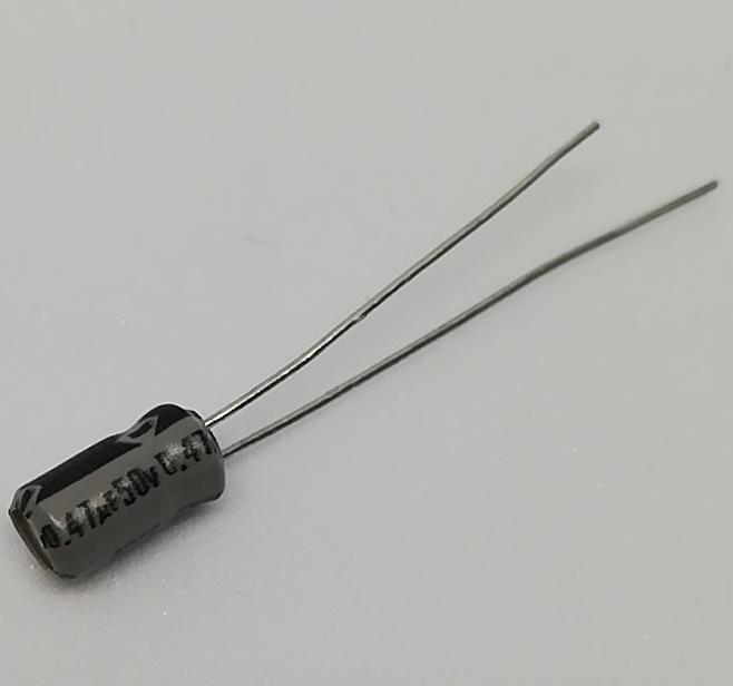 0.47UF 50V Elektrolitik Kondansatör 85C 4X5 RM:5