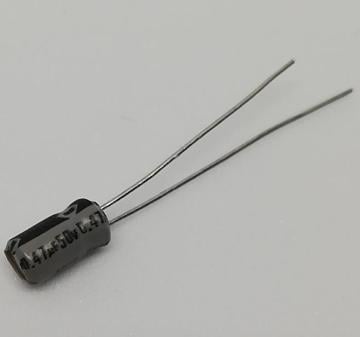0.47UF 50V Elektrolitik Kondansatör 85C 4X5 RM:5