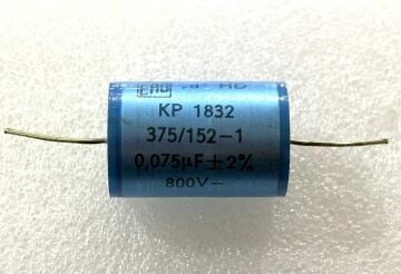 75NF 800V %2 AX KISA AYAK POLYESTER KONDANSATÖR - 10 ADET