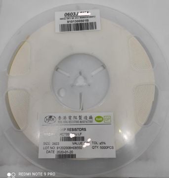 3K9 603 Smd Direnç %5 RCT033K9JLF HKR  5000 ADET