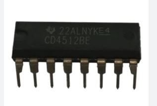 CD4512 DIP-16 Multiplexer - Demultiplexer Entegresi