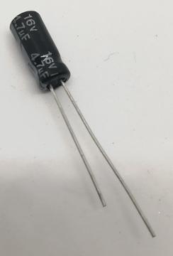 4.7UF 16V Elektrolitik Kondansatör 85C 5X11 RM:2.5