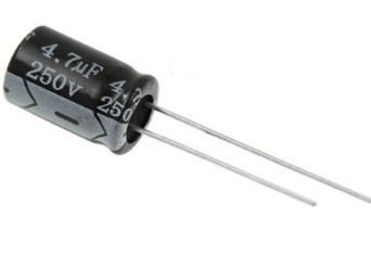 4.7UF 250V Elektrolitik Kondansatör85C 10X12.5 RM:5