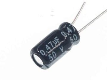 0.47uF 50V 4X7 85' Elektrolitik Kondansatör