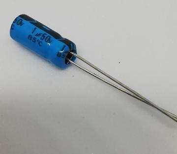 1uF 50V 5X11 85' R:5 Elektrolitik Kondansatör