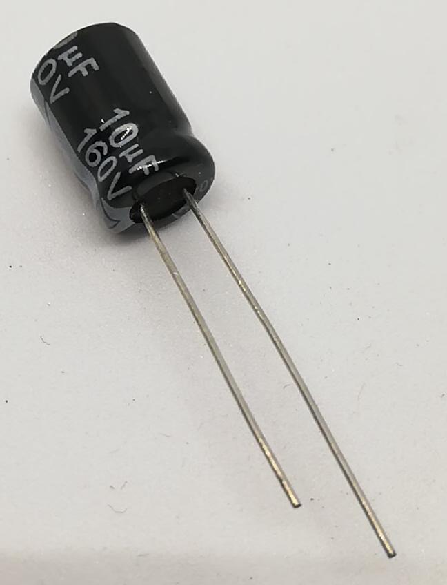 10UF 160V Elektrolitik Kondansatör 105C 8X12 RM:5