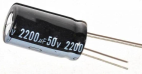 2200UF 50V 16X29 105C TEL ELEKTROLİTİK KONDANSATÖR