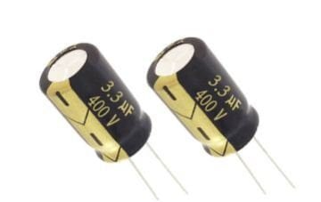 3.3uF 400V   Elektrolitik Kondansatör 105C Radial 8X12 RM:5