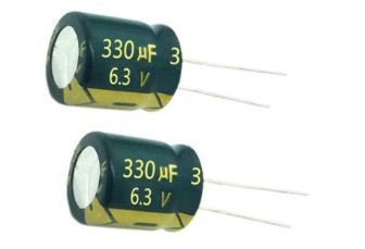 330UF 6.3V 6X7 105' R:2,5 Elektrolitik Kondansatör