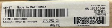100NF 420V-DC  Polyester Kondansatör %10  RM:15 (R71MI31005000K)
