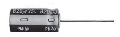 820UF 35V Elektrolitik Kondansatör 105C ŞERİT 10X21