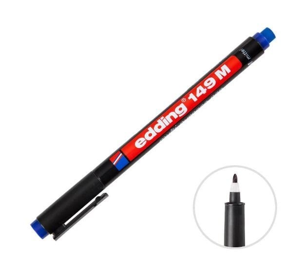 Edding 149M Permanent Asetat Kalem Siyah M Uç
