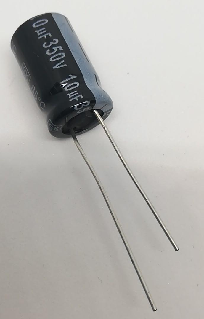 10uF 350V Elektrolitik Kondansatör 85C Radial 9x16