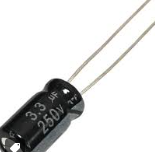 3.3UF 250V 6X12 ELEKTROLİTİK KONDANSATÖR
