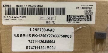 1.2NF 700V Polyester Kondansatör %5 RM15 DÖKME (R747I1120JM00J )