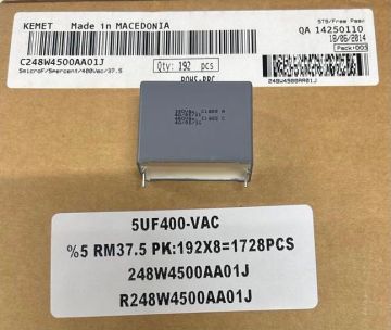 5UF 400V  Polyester Kondansatör %5 R37.5 DÖKME (C248W4500AA01J)