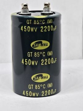 2200UF 450V 63.5X100 85C VİDALI KONDANSATÖR