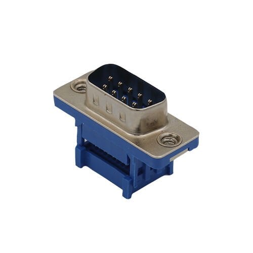 9 Pin Erkek Flat Kablo İçin Sıkıştırmalı D-Sub Konnektör