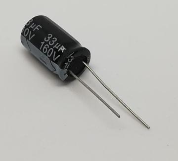 33uF 160V  Elektrolitik Kondansatör 105C  10x20