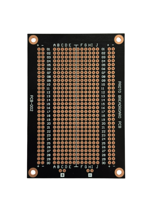 94x64mm 484 Noktalı Breadboard Tipi Siyah Proto PCB Kart