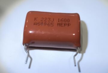22NF 1600V Damla Tipi Polyester Kondansatör  %5 RM:25-20mm