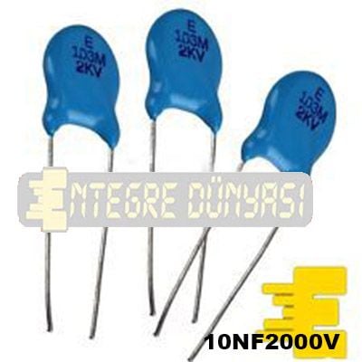 10NF 2000V DC Seramik Kondansatör RM:5mm,Y5P