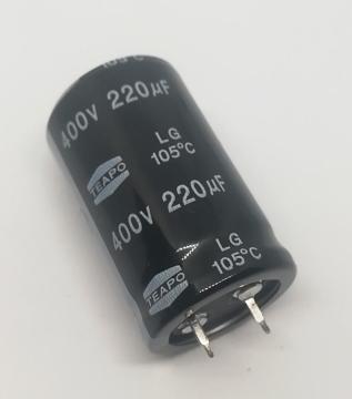 220uf 400V 25X40 105C  SNAP Kondansatör