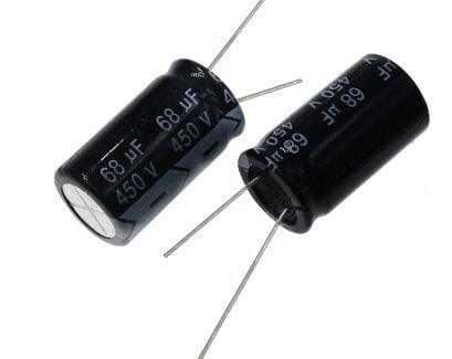 68uF 450V Elektrolitik Kondansatör 105C Radial 18X30 105C
