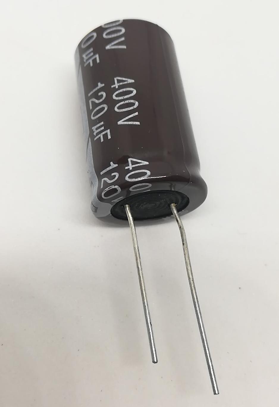 120uF 400V 18X32 105' RADIAL Elektrolitik Kondansatör