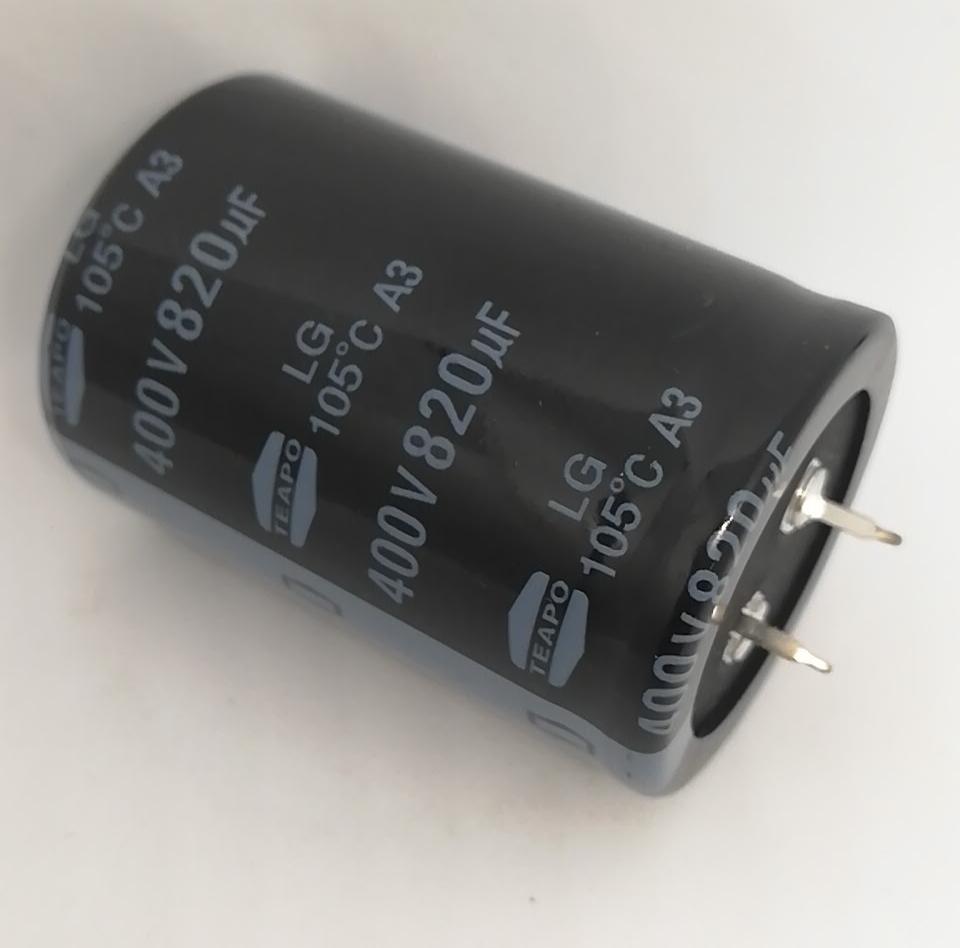 820uf 400V 35x50 105' Snap Kondansatör