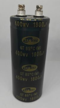1800UF 400V 85  Vidalı Kondansatör 85C 51x120