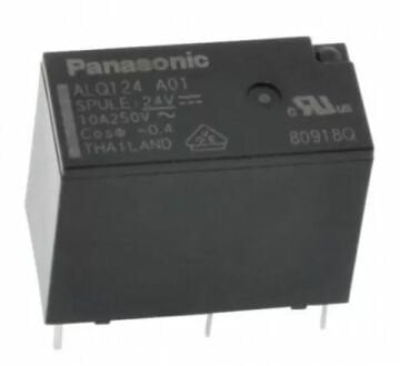 ALQ124A01 RELAY POWER 10A 24VDC 1FormC PANASONIC Röle