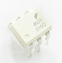 4N35 DIP-6 Transistör Çıkışlı Optokuplör Entegresi