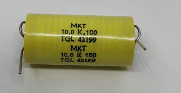10UF 100V %20 Axial Polyester Kondansatör