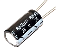 6800UF 25V 17X35 UZUN AYAK 105C ELEKTROLİTİK KONDANSATÖR
